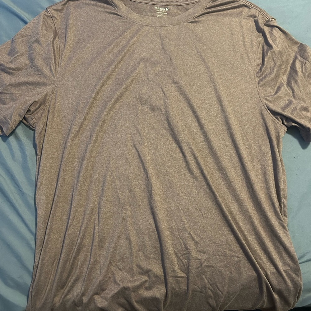 Old Navy Men's Heather Plum Short Sleeve Tee